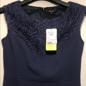 Luisa Spagnoli Navy Midi Dress